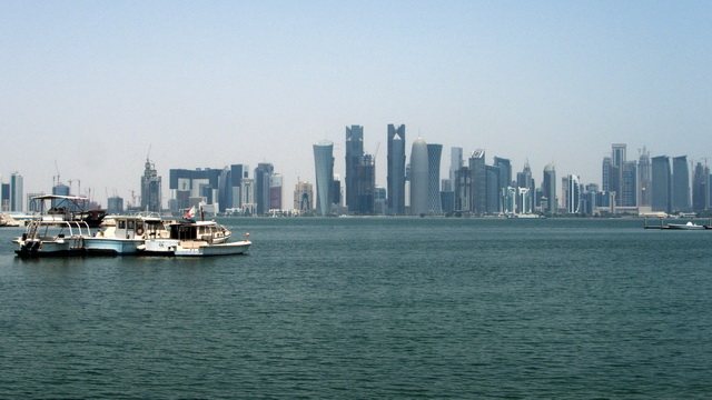 View from the Doha corniche