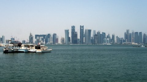 View from the Doha corniche